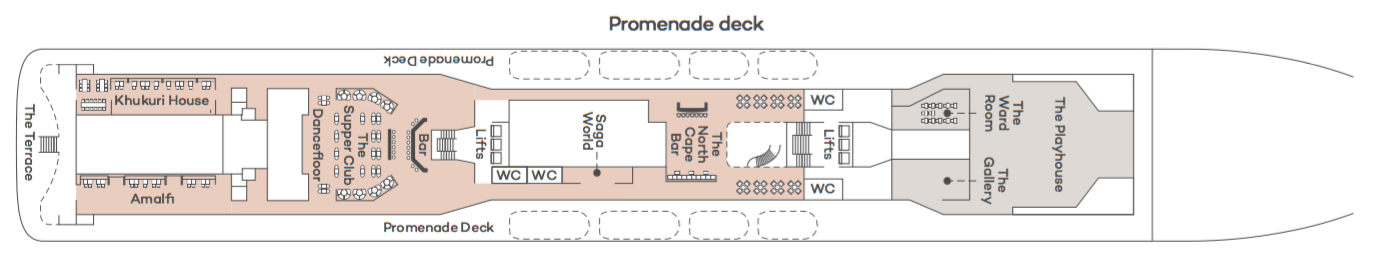 Saga Ocean Cruises Spirit of Adventure Deck Plan Promenade Deck.png